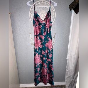 Satin maxi dress